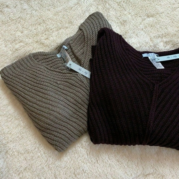 New Samantha Cuffed Boyfriend Fit Sweater Top - Picture 5 of 7